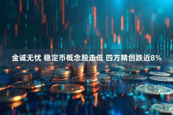 金诚无忧 稳定币概念股走低 四方精创跌近8%
