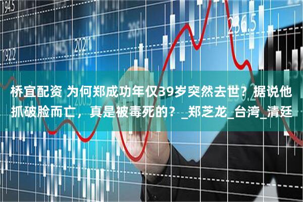 桥宜配资 为何郑成功年仅39岁突然去世？据说他抓破脸而亡，真是被毒死的？_郑芝龙_台湾_清廷