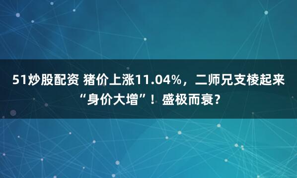 51炒股配资 猪价上涨11.04%,二师兄支棱起来“身价大增”!盛极而衰?